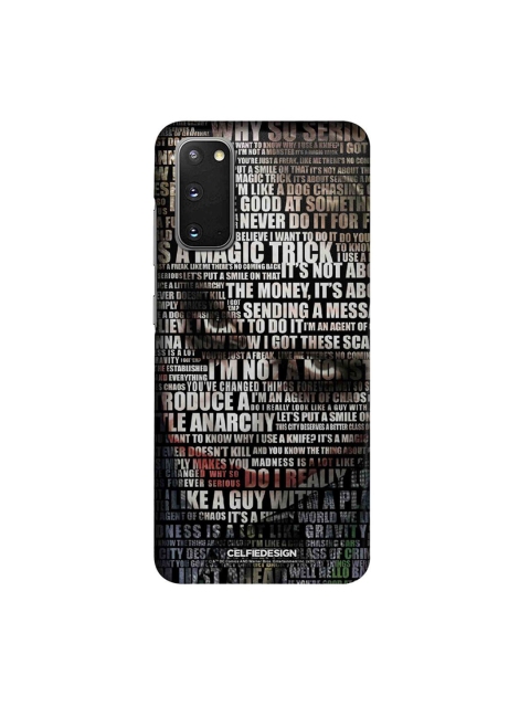

CelfieDesign Grey Joker Quotes Samsung S20 Slim Back Case