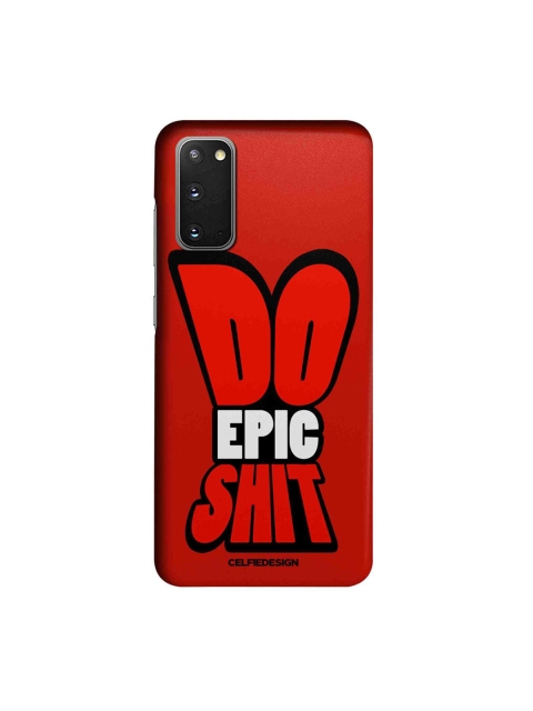 

CelfieDesign Red & White Typography Samsung Galaxy S20 Slim Back Case