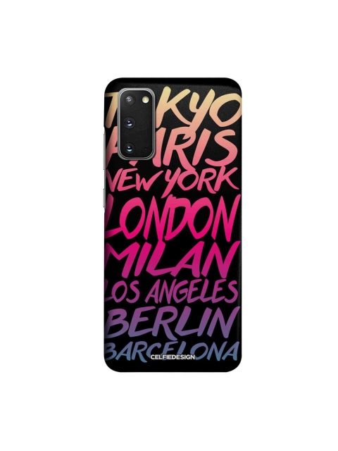 

CelfieDesign Black & Pink Fashion Cities Samsung S20 Slim Back Case