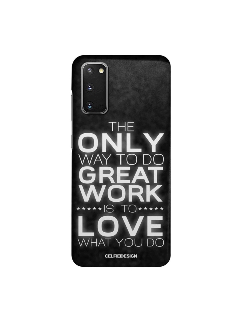 

CelfieDesign Black & White Love What You Do Samsung Galaxy S20 Slim Back Case