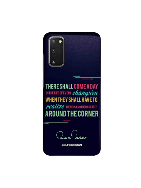 

CelfieDesign Blue & Green Champion AB Quotes Samsung S20 Slim Back Case