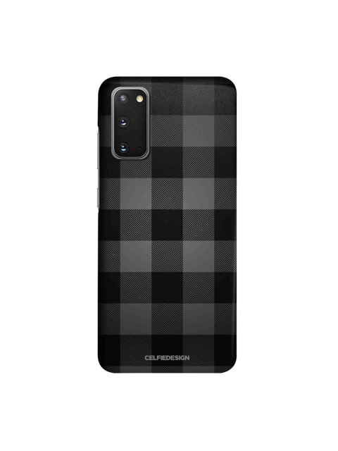 

CelfieDesign Black Checked Samsung S20 Slim Back Case