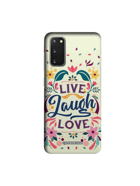 

CelfieDesign White & Blue Live Laugh Love Samsung Galaxy S20 Slim Back Case