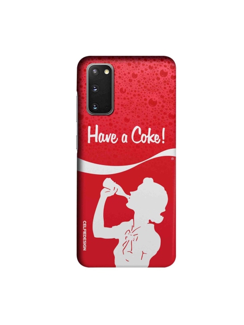 

CelfieDesign Red & White Have a Coke Girl Samsung Galaxy S20 Slim Back Case