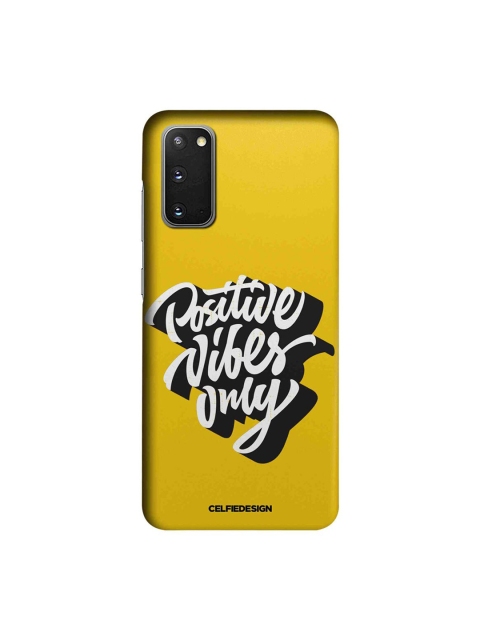 

CelfieDesign Yellow & White Positive Vibes Only Samsung Galaxy S20 Slim Back Case
