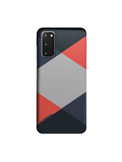 

CelfieDesign Black & Red Criss Cross Samsung Galaxy S20 Slim Back Case