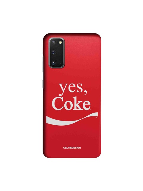 

CelfieDesign Red & White Printed Plastic Samsung Galaxy S20 Slim Back Case