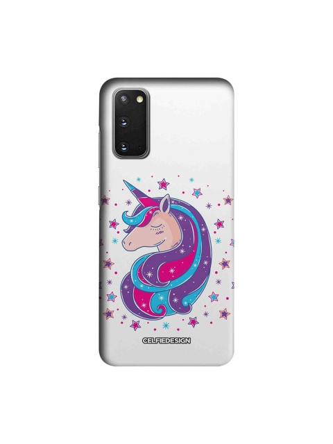 

CelfieDesign White & Purple Unicorn Samsung Galaxy S20 Slim Back Case