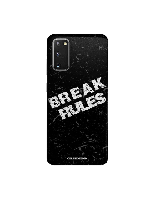 

CelfieDesign Black & White Break Rules Samsung Galaxy S20 Slim Back Case