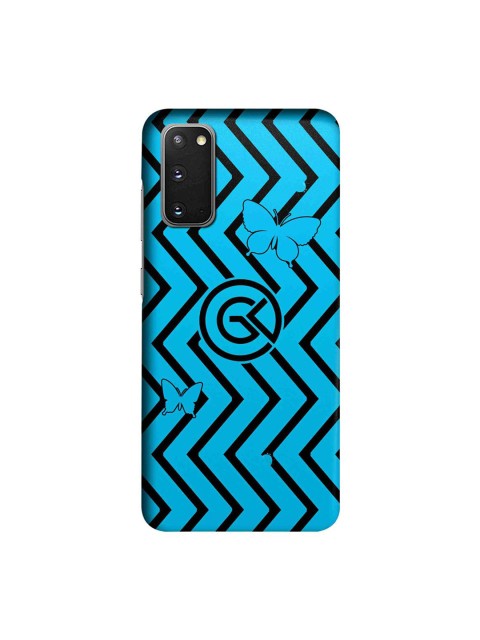 

CelfieDesign Blue & Black Printed Samsung Galaxy S20 Slim Back Case