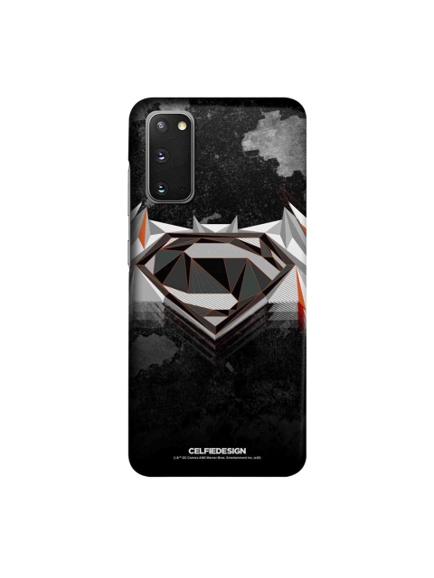 

CelfieDesign Black & Grey Men of Steel Printed Plastic Samsung Galaxy S20 Slim Back Case