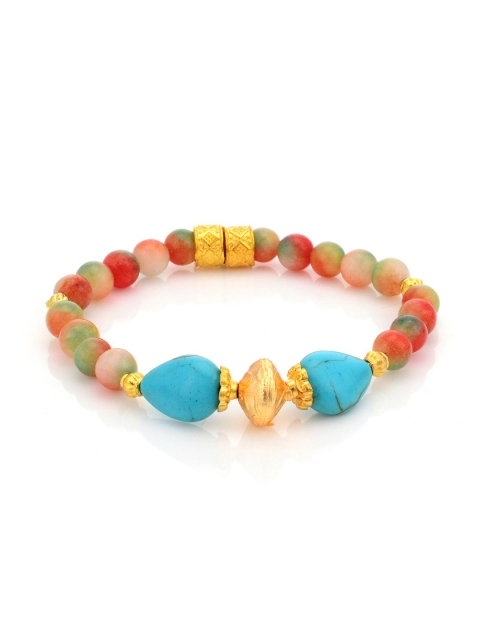 

Tistabene Women Red & Blue Gold-Toned Bracelet