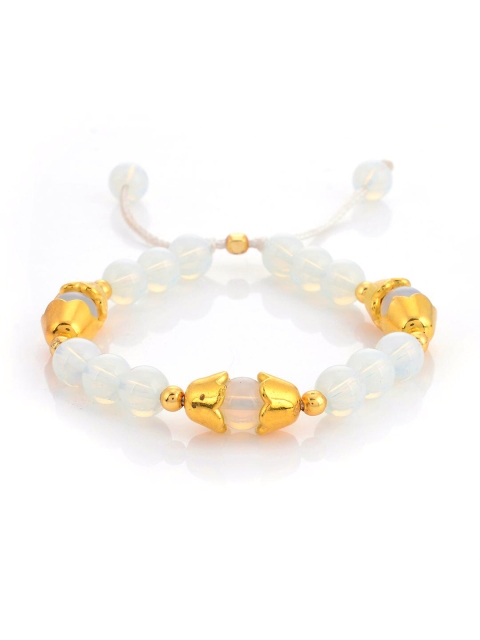 

Tistabene Women Gold-Toned & White Link Bracelet