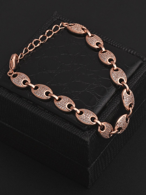 

Tistabene Women Rose Gold Plated Contemporary Link Bracelet