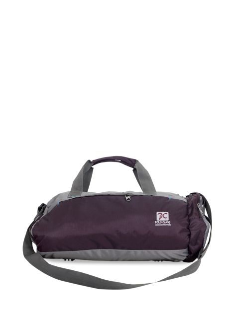 

Polo Class Purple & Grey Solid Gym Bag
