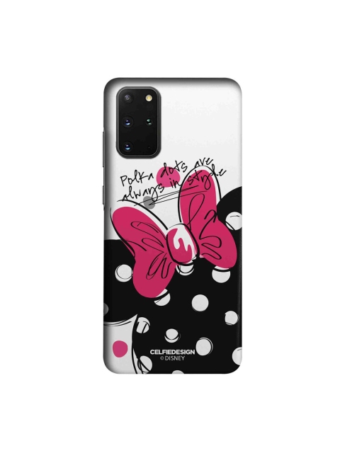 

CelfieDesign White & Black Polka Minnie Plastic Samsung Galaxy S20 Plus Slim Back Case