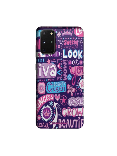 

CelfieDesign Purple & White Diva Diaries Printed Samsung Galaxy S20 Plus Slim Back Case