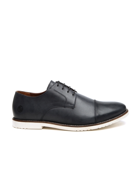 

Carlton London Men Navy Blue Solid Derbys
