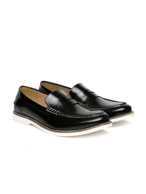 

Cartlon London Men Black Leather Semiformal Loafers