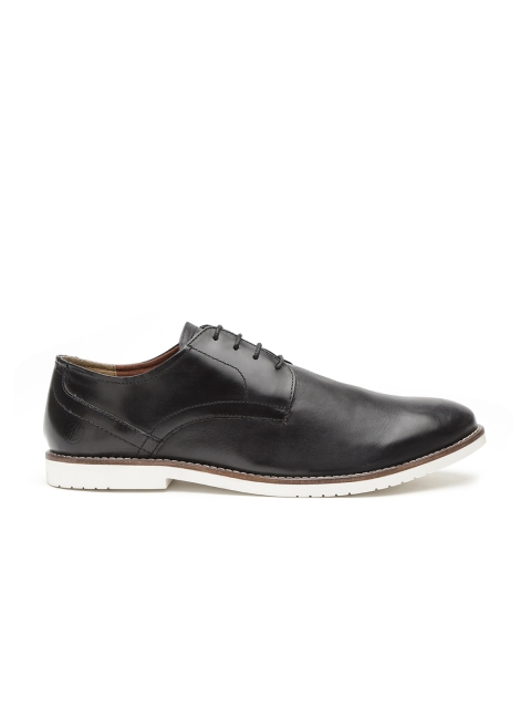 

Carlton London Men Black Leather Derbys