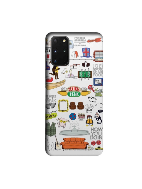 

CelfieDesign Multicolored Friends Doodle Samsung Galaxy S20 Plus Slim Back Case, Multi