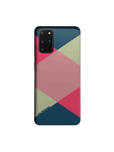 

CelfieDesign Teal Blue & Pink Criss Cross Samsung S20 Plus Slim Back Case