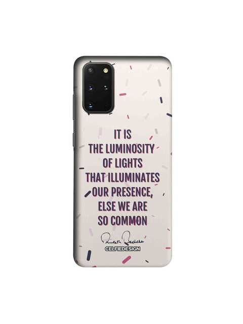 

CelfieDesign White & Brown Presence AB Quotes Samsung S20 PlusSlim Back Case