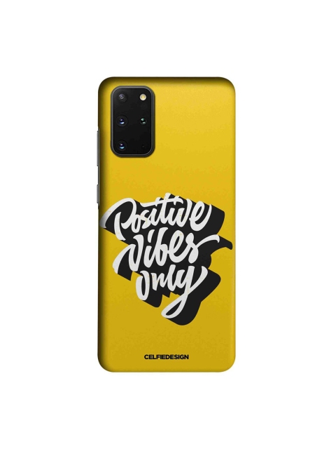 

CelfieDesign Yellow & White Positive Vibes only Samsung S20 Plus Slim Back Case