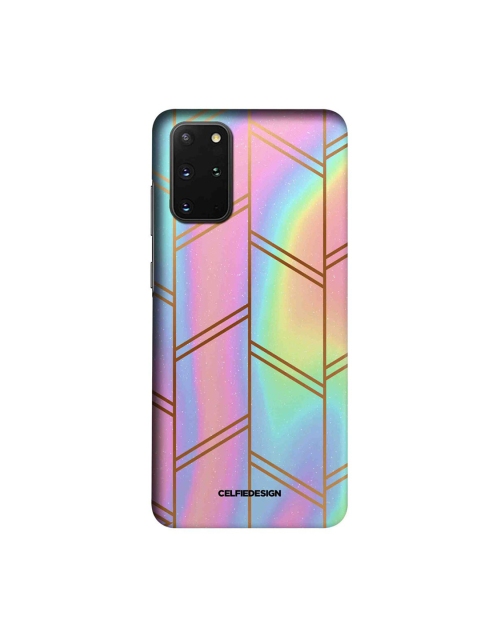 

CelfieDesign Pink & Teal Rainbow Galaxy Samsung S20 Plus Slim Back Case