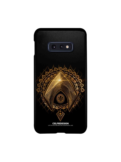 

CelfieDesign Black & Gold Toned Aquaman Logo Print Samsung S10E Back Case