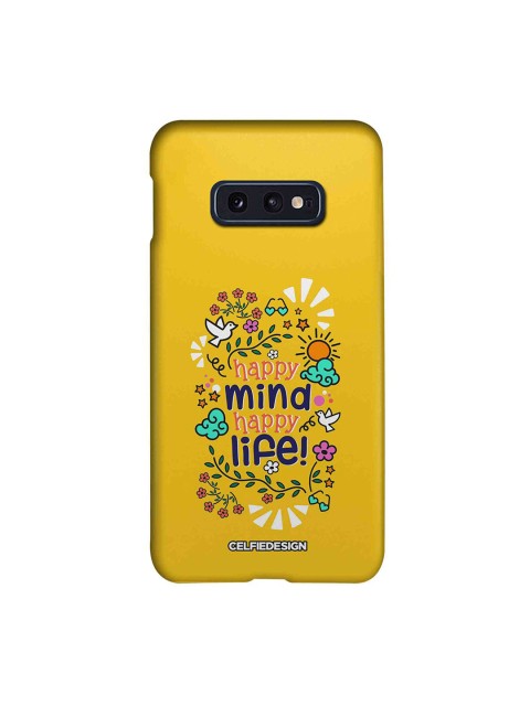 

CelfieDesign Yellow Printed Samsung S10E Slim Back Case