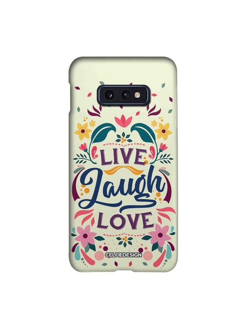 

CelfieDesign Cream Coloured Live Laugh Love Samsung S10E Slim Case