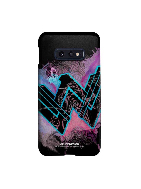 

CelfieDesign Multicoloured Wonder Woman Splash Samsung S10E Slim Back Case, Multi