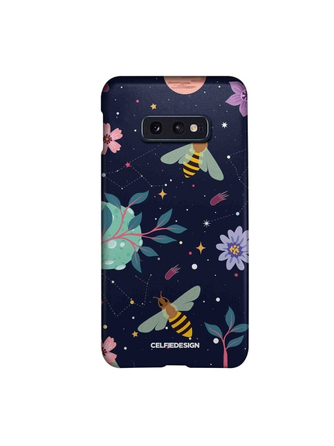

CelfieDesign Multicoloured Space Bees Slim Back Case for Samsung S10E, Multi
