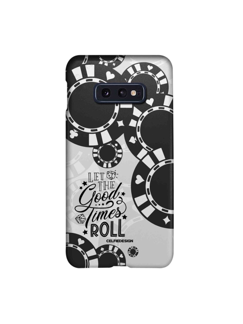 

CelfieDesign Black & White Let The Good Times Roll Samsung Galaxy S10E Slim Back Case