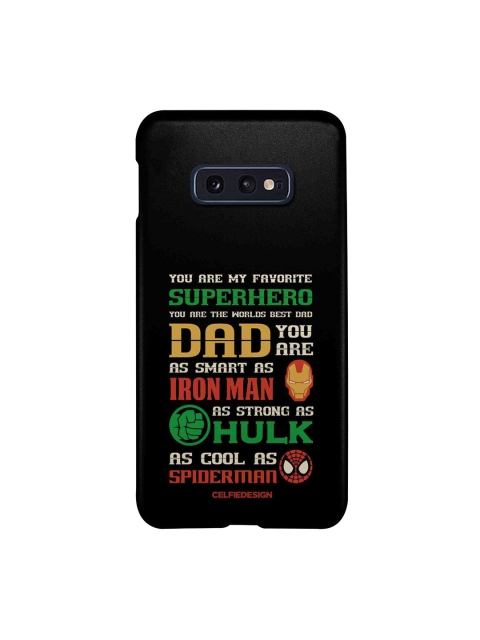 

CelfieDesign Black Superhero Dad Samsung S10E Slim Back Case