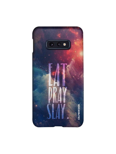 

CelfieDesign Multicoloured Eat Pray Slay Printed Samsung S10E Slim Case, Multi