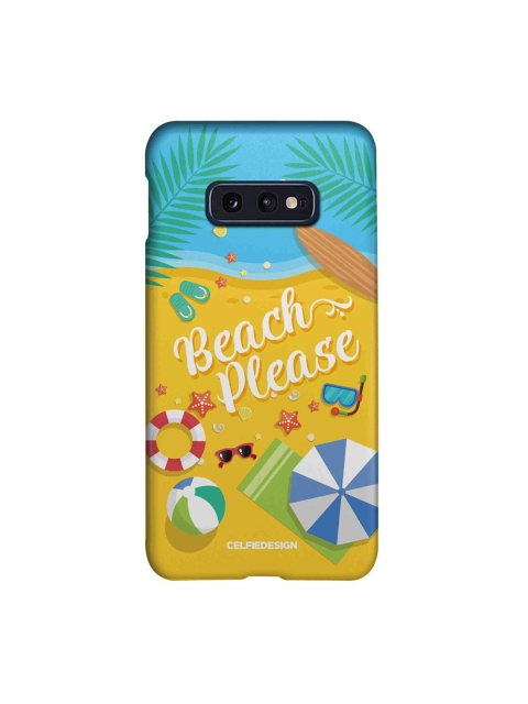 

CelfieDesign Yellow & Blue Beach Please Printed Samsung S10E Slim Back Case
