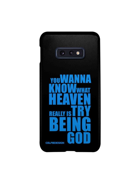 

CelfieDesign Black & Blue Try Being God Black Slim Case for Samsung S10E