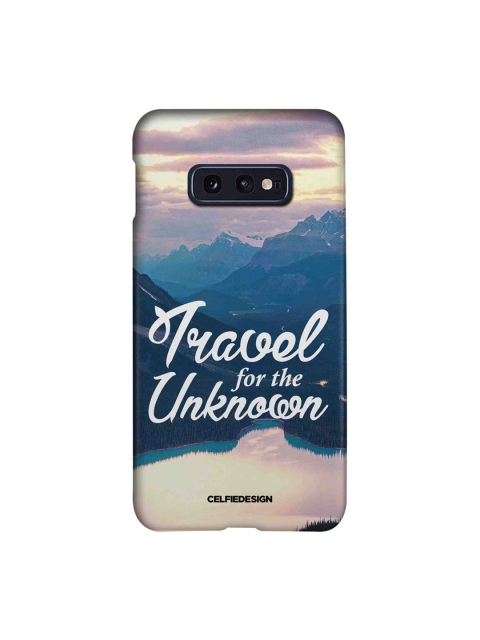 

CelfieDesign Blue & White Travel For The Unknown Samsung Galaxy S10E Slim Back Case