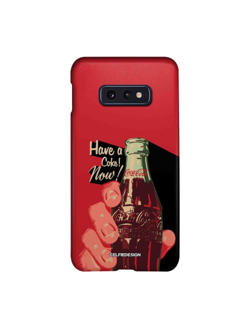 

CelfieDesign Red & Brown Have A Coke Now Print Samsung S10E Back Case