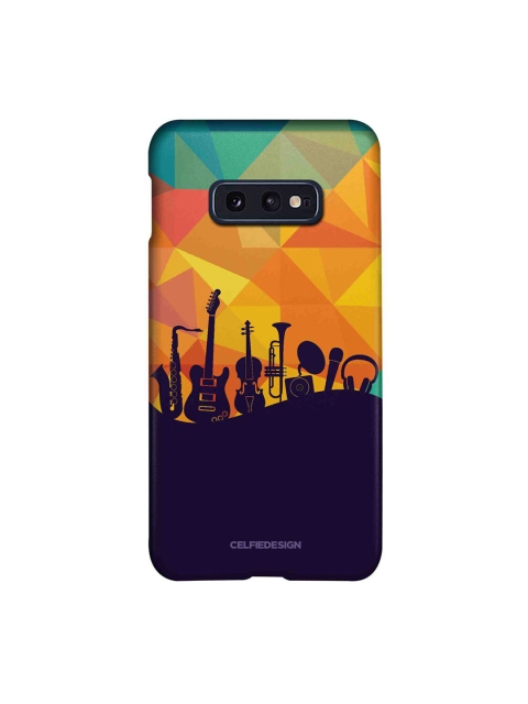 

CelfieDesign Multicoloured Musical Instruments Printed Slim Back Case for Samsung S10E, Multi