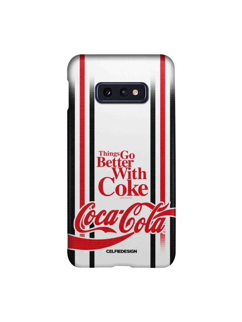 

CelfieDesign White & Red Better With Coke Print Samsung S10E Back Case