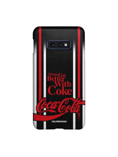 

CelfieDesign Samsung S10 E Better With Coke Print Slim Back Case, Multi
