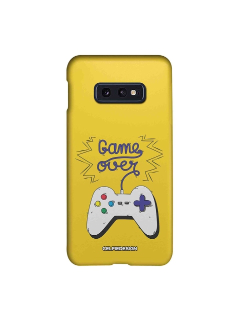 

CelfieDesign Yellow & White Game Over Print Samsung S10E Back Case