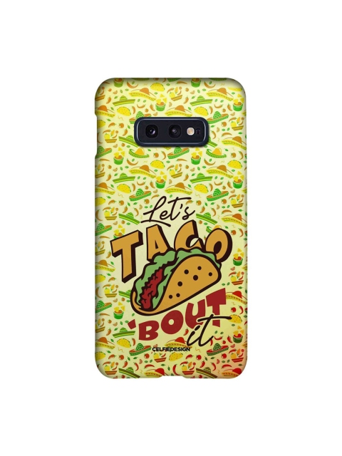 

CelfieDesign Yellow Lets Taco Bout It Slim Case for Samsung S10E