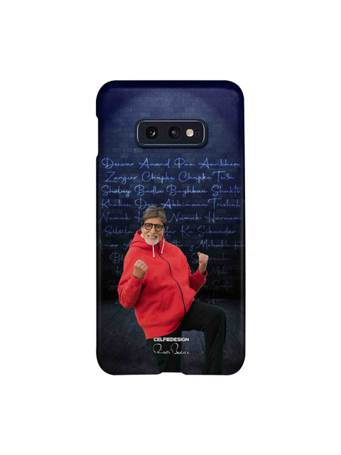

CelfieDesign Blue & Red Amitabh Bachchan Wall of Fame Slim Back Case for Samsung S10E