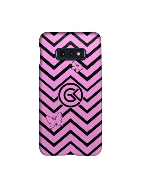 

CelfieDesign Pink & Black Waves Samsung S10E Slim Back Case