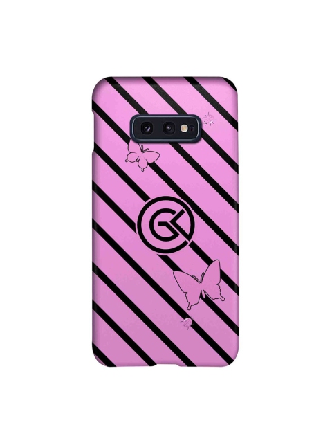 

CelfieDesign Striped Floral Printed Samsung S10E Back Case, Multi