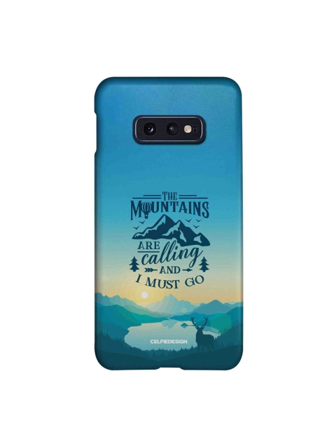 

CelfieDesign Multicoloured The Mountains Are Calling Printed Samsung S10E Slim Case, Multi
